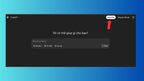 Chọn “Đăng nhập” hoặc “Đăng ký”