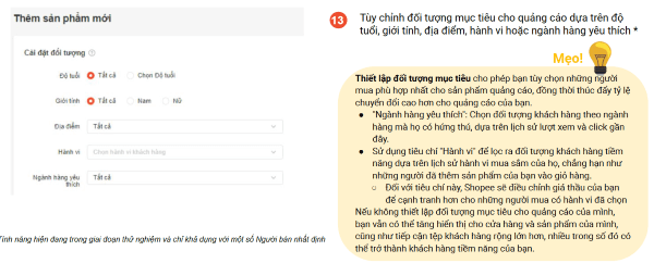 Tùy chỉnh nhóm khách hàng phù hợp