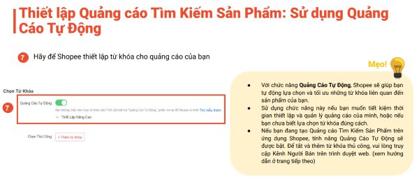 Bật Quảng cáo Tự động