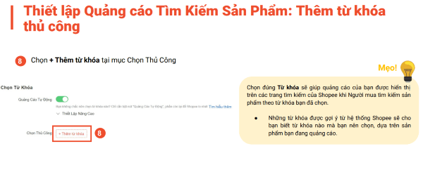 Chọn Thêm từ khóa
