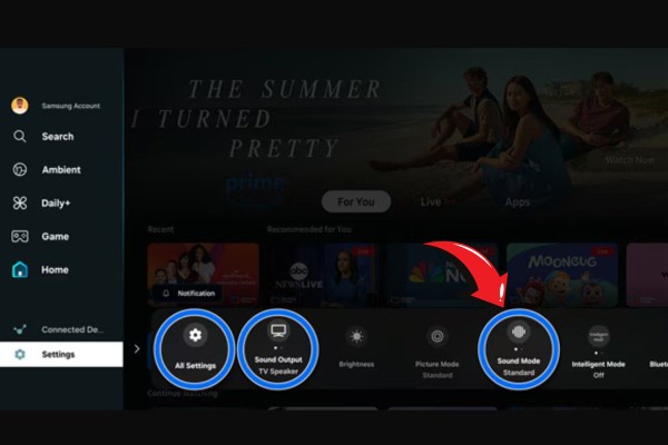 Chọn Đầu ra âm thanh (Sound Output) 