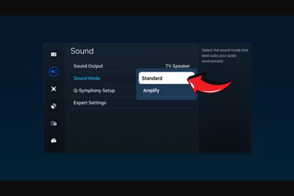 Chọn Chế độ âm thanh phù hợp