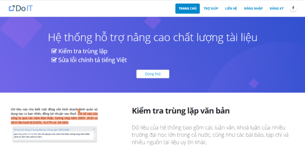 Công cụ kiểm tra đạo văn DoIT