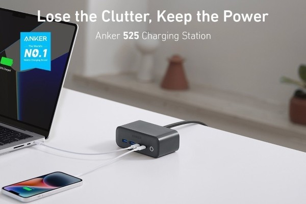 Đế sạc Anker 525 3AC 2A 2C 67W A91C0