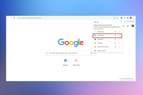 Nhấn biểu tượng hình mảnh ghép