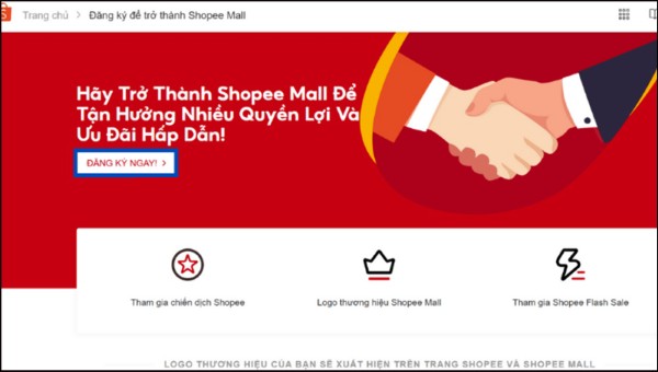 Chọn Đăng ký ngay