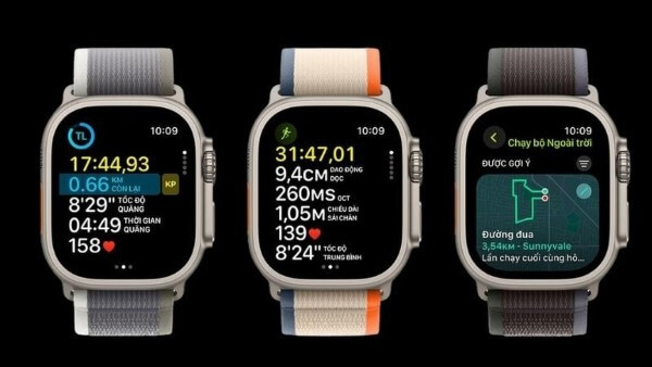 Apple Watch Ultra 2 với pin Lithium-Ion cho thời gian sử dụng lên đến 72 giờ