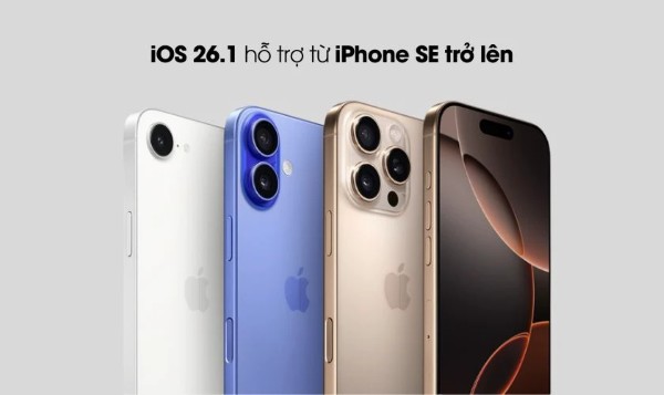 Danh sách các iPhone hỗ trợ iOS 26.1