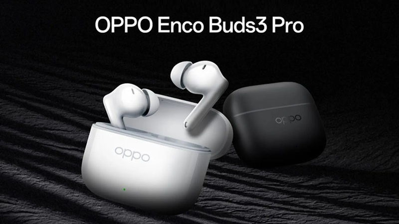 Thiết kế của tai nghe Bluetooth Oppo Enco Buds 3 Pro tinh giản