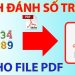 đánh số trang pdf