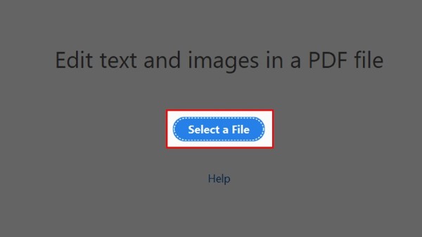Nhấn Select a File