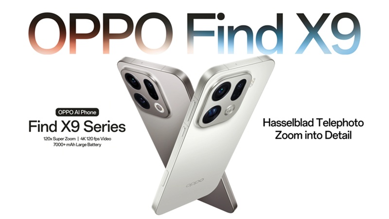 OPPO Find X9 Series với cụm camera chuyên nghiệp tinh chỉnh bởi Hasselblad