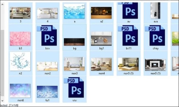 Nhấn Ctrl + A để chọn tất cả
