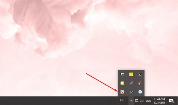 Nhấn đúp vào biểu tượng Unikey