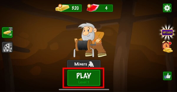 Chọn Play để bắt đầu chơi