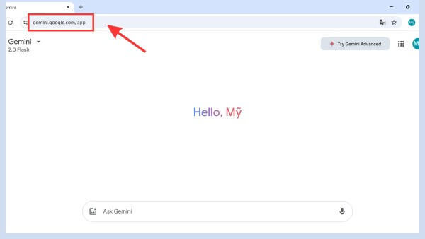 Truy cập trang web https://gemini.google.com