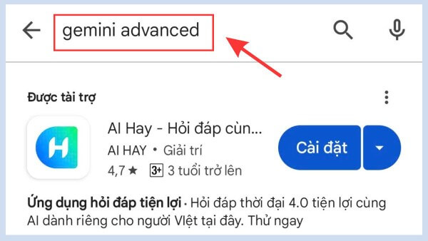 Tìm kiếm với từ khóa “Gemini Advanced”