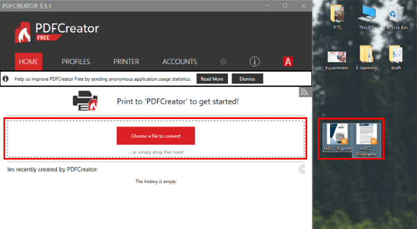 Chọn từng file riêng hoặc kéo trực tiếp tất cả 