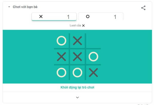Trò chơi quen thuộc Tic Tac Toe Memory