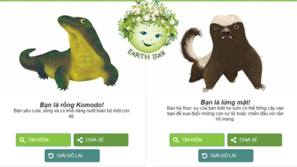 Trò chơi Câu đố về Ngày Trái Đất