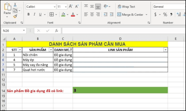 Nhấn Enter để nhận kết quả