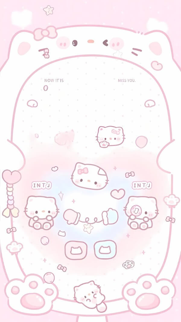 Hình ảnh nền Hello Kitty dễ thương