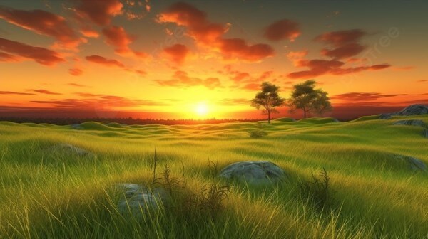 Hình nền máy tính phong cảnh mùa hè rực rỡ