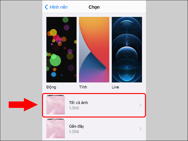 Chọn Tất cả ảnh