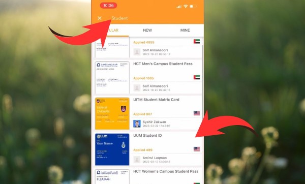 Tìm và chọn đúng tên trường để tiếp tục
