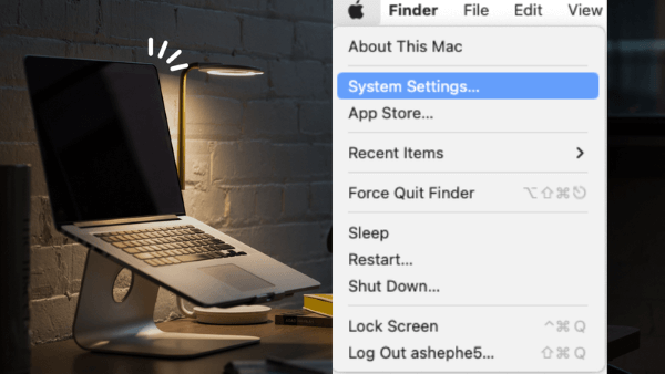 Chọn System Settings
