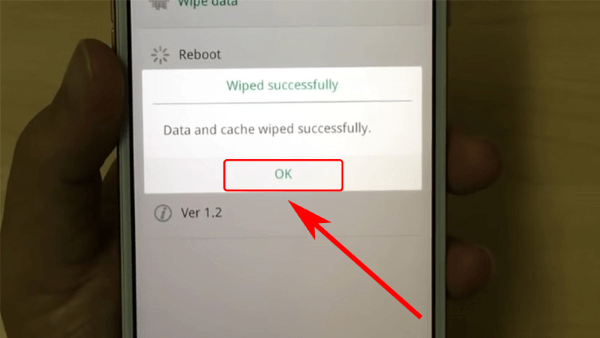 Nhấn OK để hoàn tất 