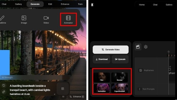 Chọn phong cách hình ảnh mong muốn