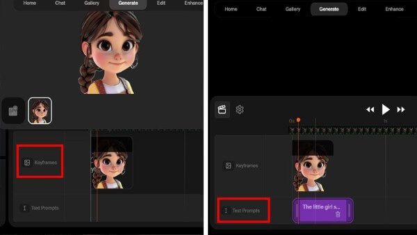 Tải hình ảnh lên mục “Text Prompts”