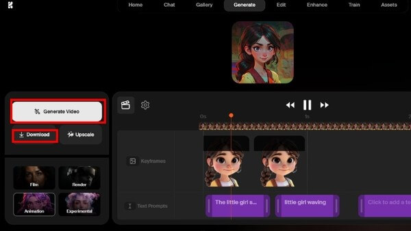 Nhấn “Generate Video”