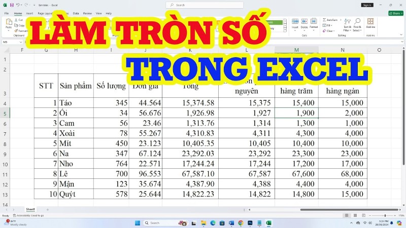 Những lợi ích thiết thực khi làm tròn số trong Excel 