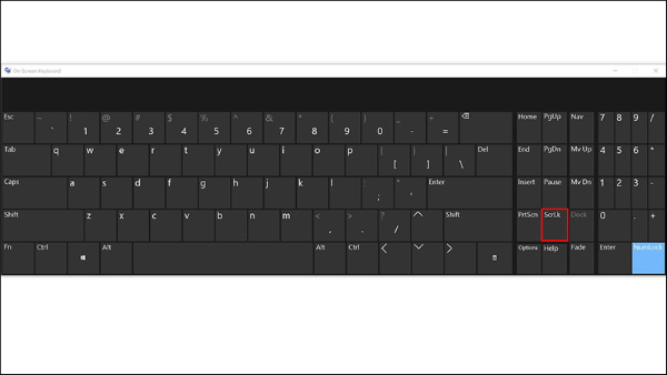 Nhấn nút ScrLk để tắt