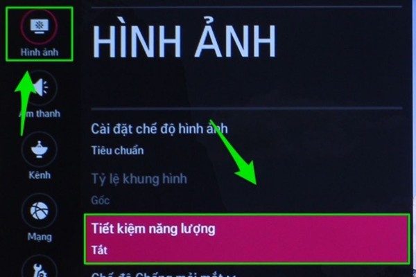 Chọn Chế độ tiết kiệm điện