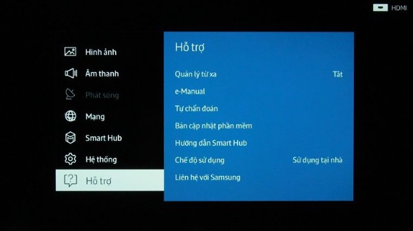 Chọn Hỗ trợ → Tự chuẩn đoán