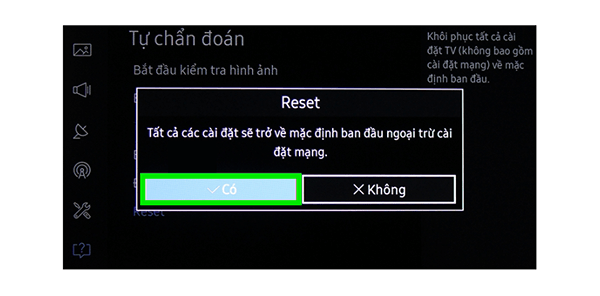 Xác nhận Có để khôi phục