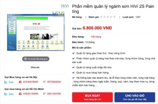 Phần mềm HiVi 2S Painting