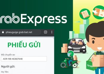 phiếu gửi điện tử grab express