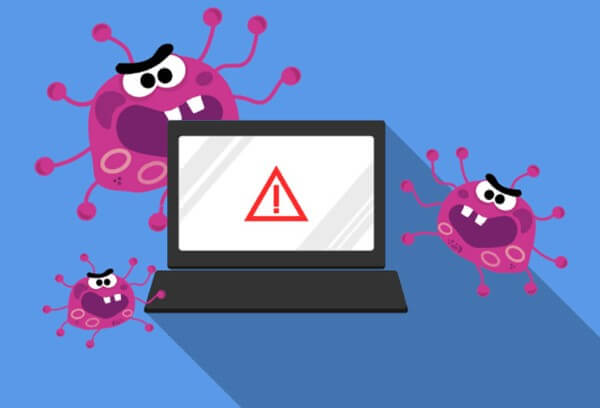 Lỗi do laptop bị nhiễm virus hoặc dính mã độc