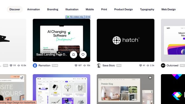 Dribbble là một nền tảng chia sẻ ý tưởng thiết kế