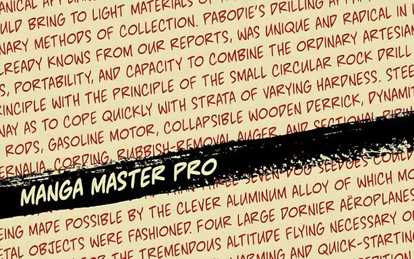 Bộ Font Manga Master Pro BB 