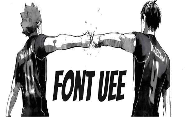 Bộ font UEE mang đậm phong cách manga Nhật Bản