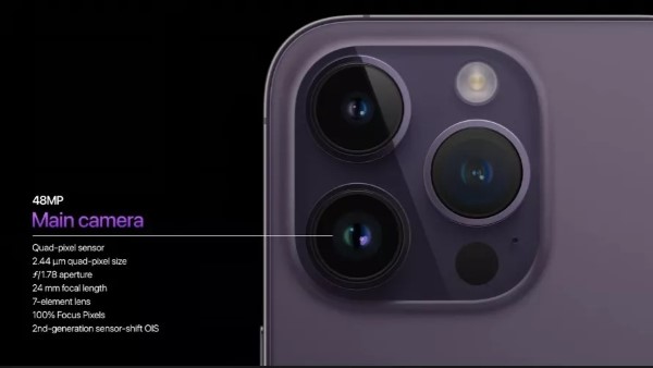 iPhone 14 Pro và 14 Pro Max được trang bị camera chính 48MP