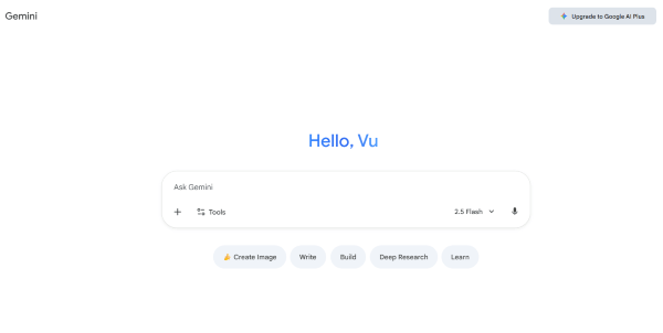 Đăng nhập Gemini