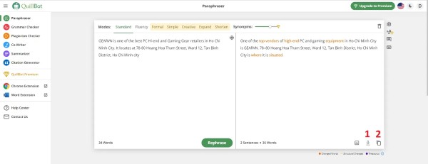 Tải xuống hoặc sao chép nội dung mong muốn