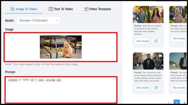 Tải ảnh muốn chuyển thành video