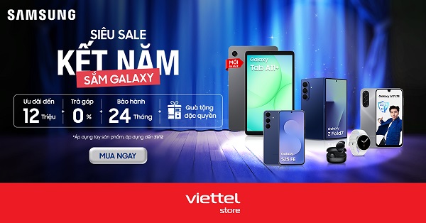 Minigame Giải mã săn quà cùng Galaxy tháng 12 - Cơ hội trúng Galaxy Buds Core